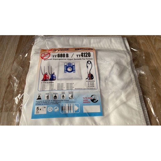 ARÇELİK - BEKO TT680B / TT4120 SÜPÜRGE TOZ TORBASI- FERSAN MARKA ARÇELİK - BEKO TT680B / TT4120 SÜPÜRGE TOZ TORBASI- FERSAN MARKA